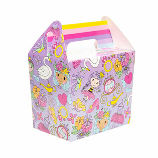 Caixa de menu / Caixinha de surpresa Princesas 14x10x17 cm (12 un.)