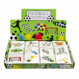 Tatuagens Fun Futebol - Expositor com 48 Embalagens (12 Tatuagens por pack)