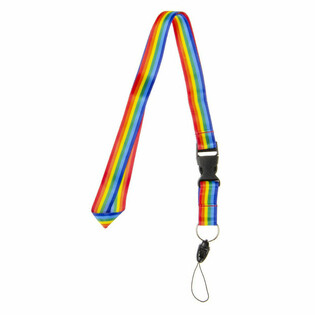 Lanyard / Fita de Pesco&ccedil;o Arco-&iacute;ris - 50 unidades