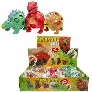 Bola Squishy de Malha Dinossauro - Display (12 un.)