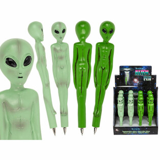 Canetas Alien 3D em Expositor (12 un.) - SUPER BARATO