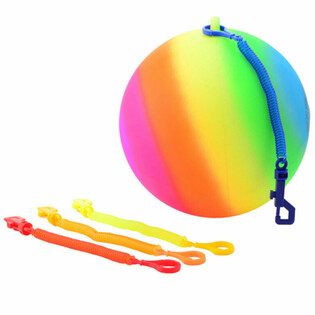 BOLA ARCO-&Iacute;RIS COM CORD&Atilde;O / BOLA BUNGEE &Oslash;23 Cm (36 un)