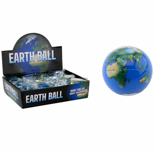 Bola de Purpurina Globo Terrestre &Oslash;6,5 cm em Expositor (12 unidades)