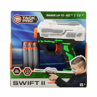 Pistola de Dardos Tack Pro Swift II com 6 Dardos Macios