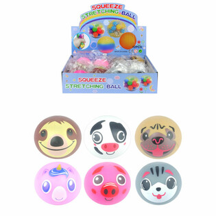 MIX ANIMAIS SQUEEZE / BOLAS ANTI-STRESS EM DISPLAY (12 un.)