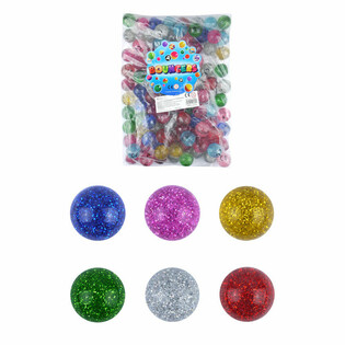 Bolas Saltitonas com Purpurinas &Oslash;3.3CM (100 unidades)