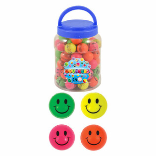 Bolas Saltitonas Smiley &Oslash;3,3cm - Pote de 72 unidades