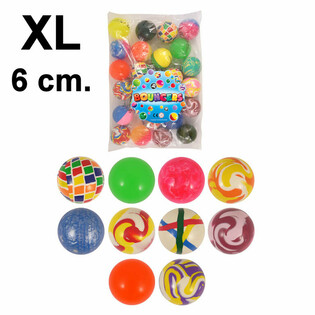 Bolas Saltitonas XL Mix &Oslash;6cm (25 unidades)