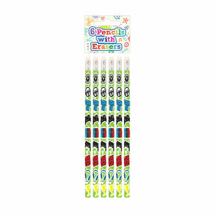 Conjunto de L&aacute;pis e Borracha Gamer (6 pe&ccedil;as) - Caixa de Exibi&ccedil;&atilde;o (24 conjuntos)