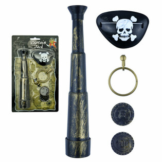 Conjunto de Brinquedos Pirata em Cart&atilde;o - 6 Pe&ccedil;as