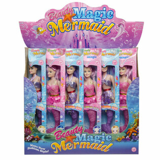 Boneca Sereia M&aacute;gica Mermaid em Expositor (12 un.)