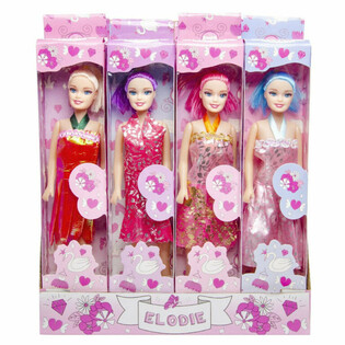 BONECA ELODIE EM CAIXA COM VISOR E EXPOSITOR (12 un.)