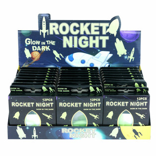 Foguetes Espaciais Glow in the Dark para Teto em Display (24 un.)