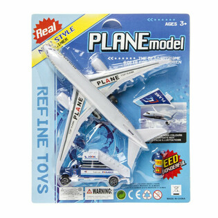 Conjunto de brinquedos Avi&atilde;o de Aeroporto em cart&atilde;o