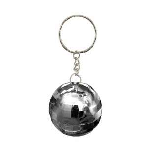 Porta-chaves Bola de Discoteca Prateados (Conjunto de 12)