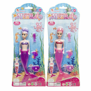 Boneca Sereia em Cart&atilde;o (6 un.)