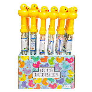 Tubo de Bolhas de Sab&atilde;o Pato Grande 37 cm em Display (24 un.)