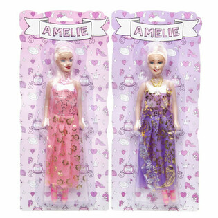 Boneca Amelie em Cartela - Cores Sortidas (12 un.)