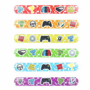 Pulseiras Slap Gamer - Mix (120 unidades)