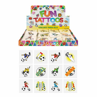 FUN TATTOO'S - Expositor de Futebol (48 Packs de 12)