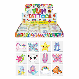 Tatuagens Tempor&aacute;rias para Meninas | Expositor de 48 Packs (12 pzs por Pack)