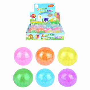 Bola Squeeze com Glitter em Display (12 un.)