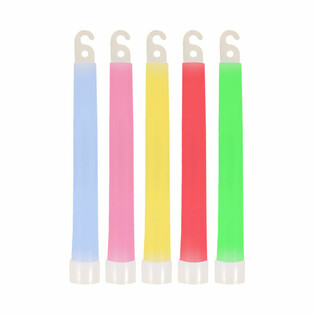 BAST&Otilde;ES LUMINOSOS GLOW STICK - 15CM COM CORD&Atilde;O - CORES MIX (25 un.)