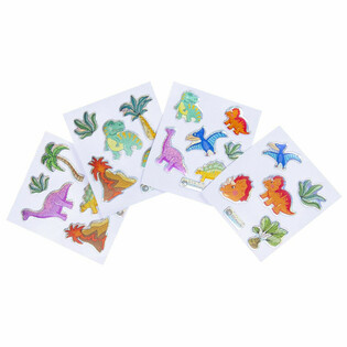 AUTOCOLANTES BRILHANTES - MODELO: DINOSSAURO (100 un.)