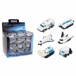 DIE CAST - AVENTURA ESPACIAL - VE&Iacute;CULOS ESPACIAIS, escala 1:64 - EM DISPLAY (48 un.)