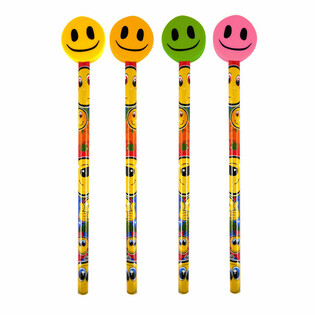 L&aacute;pis Alegre Smiley com Borracha (24 un.)