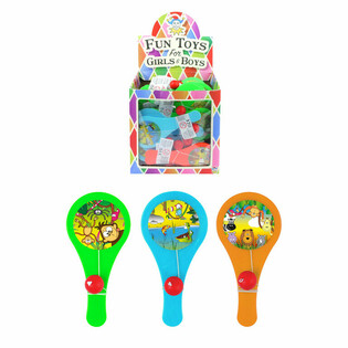 Jogo de Raquete Paddle Bat - Animais da Selva - Em Expositor (96 un.)