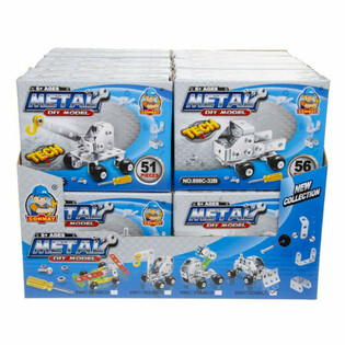CONSTR&Oacute;I O TEU PR&Oacute;PRIO VE&Iacute;CULO DE CONSTRU&Ccedil;&Atilde;O EM METAL EM DISPLAY (24 unid.)