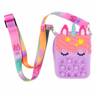 Bolsa Pop-It de Unic&oacute;rnio em Expositor (24 un.)