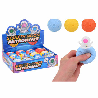 Bola de Lua Squeezy Astronauta - No Expositor (12 Unidades)