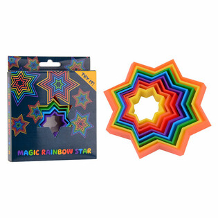 JOGO FIDGET 3D MAGIC STAR - FORMA M&Aacute;GICA 3D - MAGIC FIDGET 3D - EM CAIXA (24 un.)