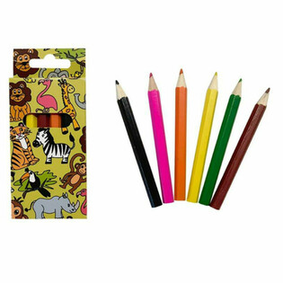 Conjunto de 6 L pis de Cor - Animais da Selva (24 un.)