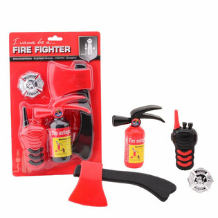 CONJUNTO DE BRINQUEDOS DE BOMBEIRO EM CART&Atilde;O (1 un.)