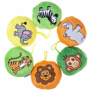 Peluche Animais da Selva - Di&acirc;metro: 10 cm (48 un.)