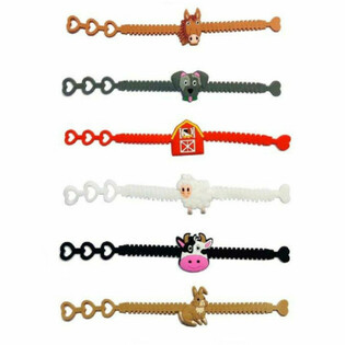 Pulseiras de silicone para crian&ccedil;as Animais da Quinta (12 unidades)