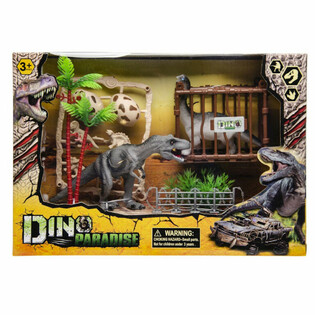 Conjunto de Brinquedos Dinossauros em Caixa de Presente