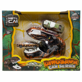 LAN&Ccedil;ADOR DE CARROS DINOSSAURO - CAIXA DE PRESENTE DE LUXO (2 UNIDADES)