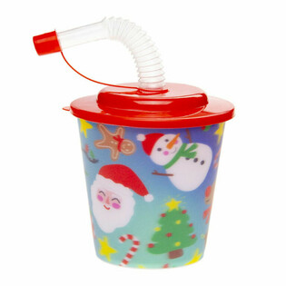 Copos de Natal / Copos de Gelado com Palhinha (12 unidades)