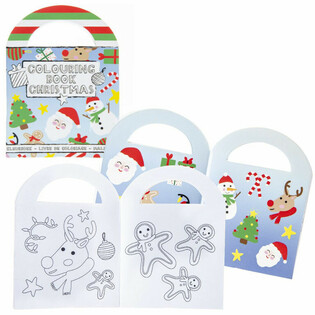 Livros de Colorir de Natal com Autocolantes (48 unidades)