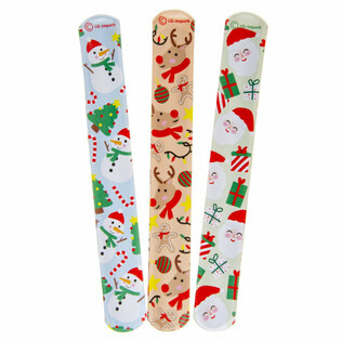 Pulseiras Slap de Natal - Mix (36 unidades)