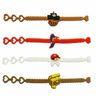 Pulseiras de Silicone Pirata para Crian&ccedil;as (12 un.)