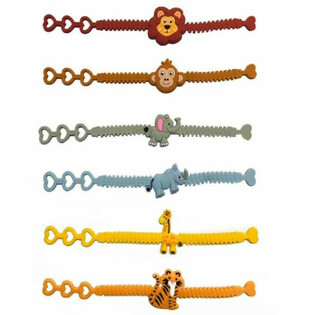 Pulseiras de Silicone para Crian&ccedil;as Animais da Selva (12 un.)