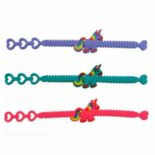 Pulseiras de Unic&oacute;rnio em Silicone (12 unid.) - Mix de Cores