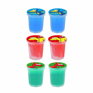 DINOSSAURO - PEQUENOS POTES DE SLIME (6 un.)