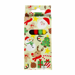 Conjunto de 6 L&aacute;pis de Cor de Natal (24 unidades)