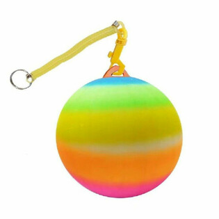 REGENBOOG BAL MET KOORD / BUNGEEBAL &Oslash;23 Cm (10un.)
